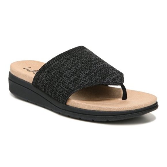 LifeStride | Black Poolside Sandal  Wide Width ZL840 - Picture 16 of 16